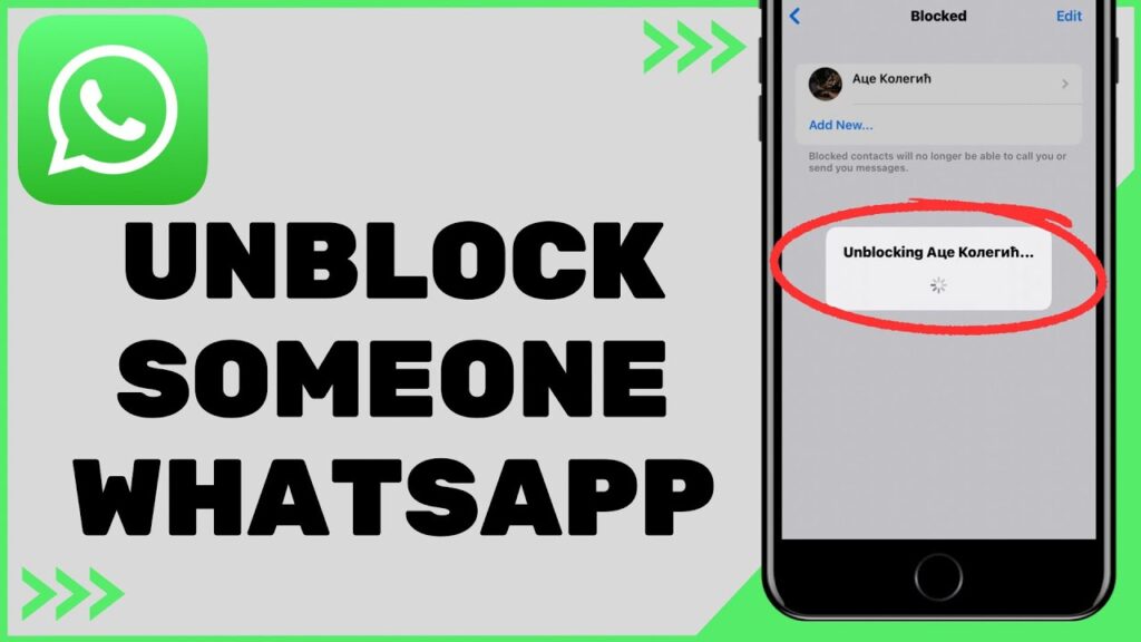 Unblock a WhatsApp Number
