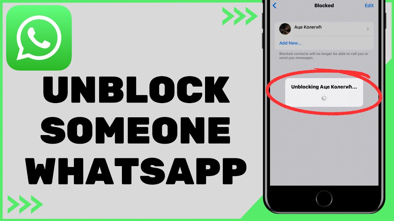 Unblock a WhatsApp Number