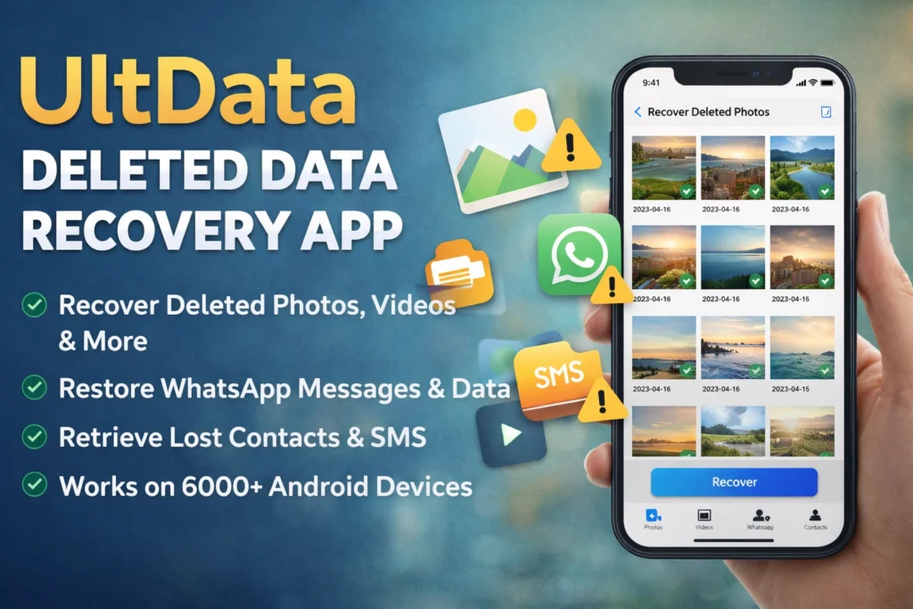 UltData Deleted Data Recovery App