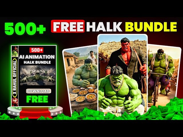 500+ AI Hulk Story Reels Bundle Download
