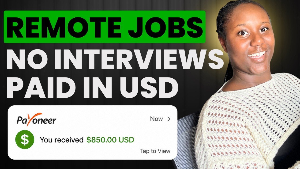 No Interview Remote Jobs That Pay in USD (Beginner Friendly)